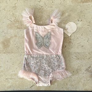 NWT Tutu Du Monde Social Butterly onesie in Pink Chablis
